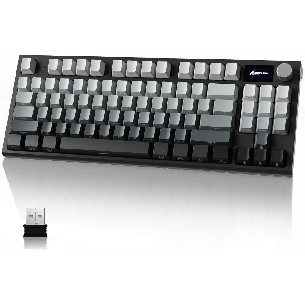 Gaming Keyboard Corsair - ATTACK SHARK K86 RGB 75% ワイヤレスガスケットメカニカルキーボード、3モード