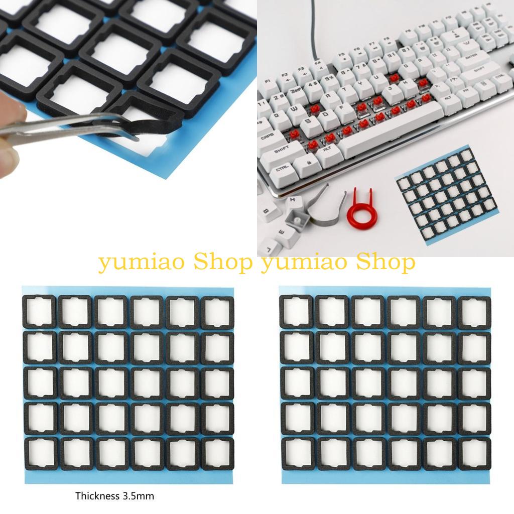 Foam Dampener Sheet - 587B 120 個スイッチサイレンサーパッド耐衝撃サンドイッチコットンメカニカルキーボード用ノイズダンパーフォーム遮音材