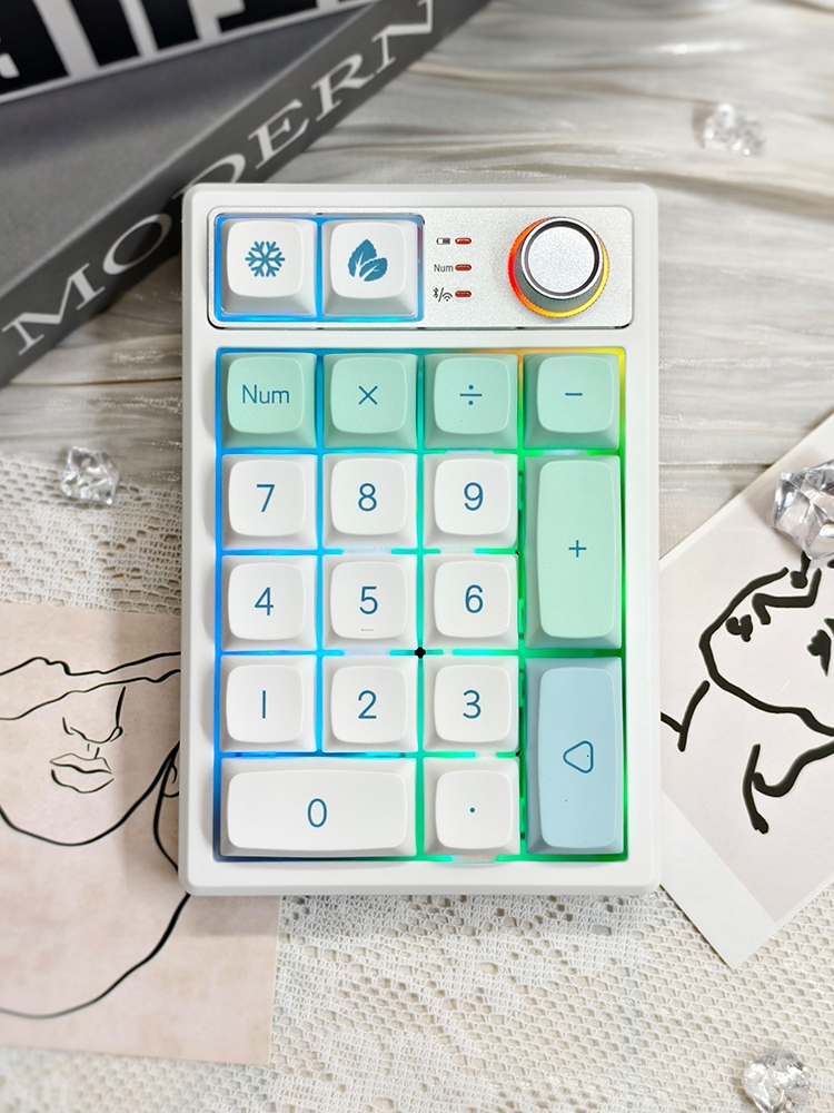 Gaming Keyboard Number Pad - トリモードBluetooth KEYCOOL プログラマブルミニゲーミングパッド K19 RGB ホットスワップ