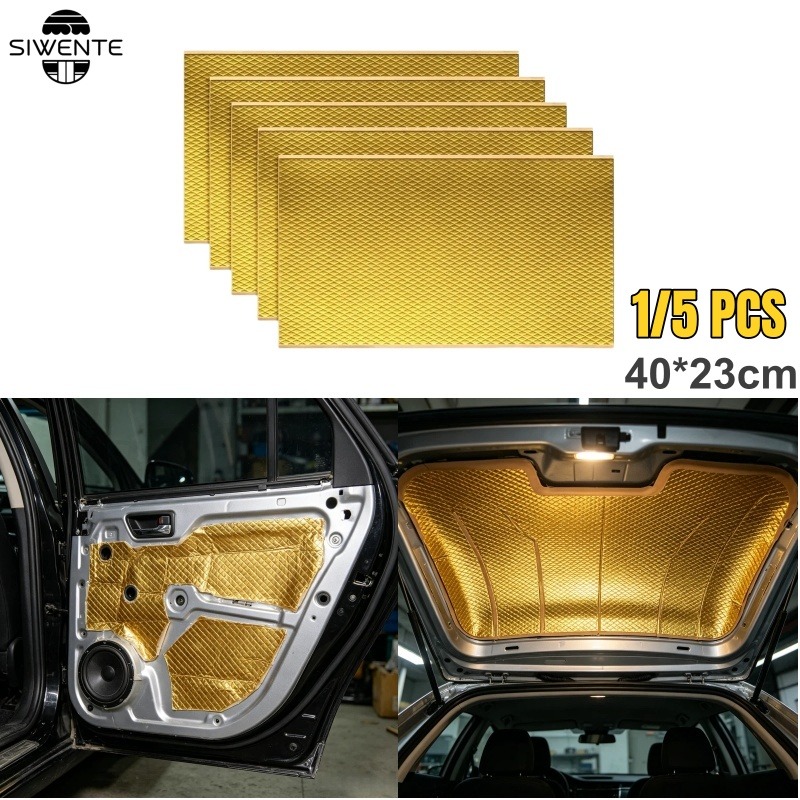 Foam Dampener Sheet - 車用防音マット ブチルゴム製 遮音・制振シート 金箔入り 遮音・防振シート ドア・トランク用