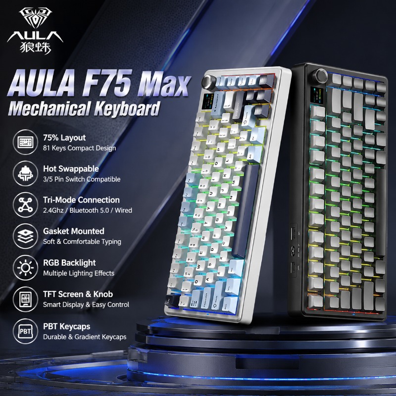 Gaming Keyboard Nearby - AULA F75 Max メカニカルキーボード 75% レイアウト