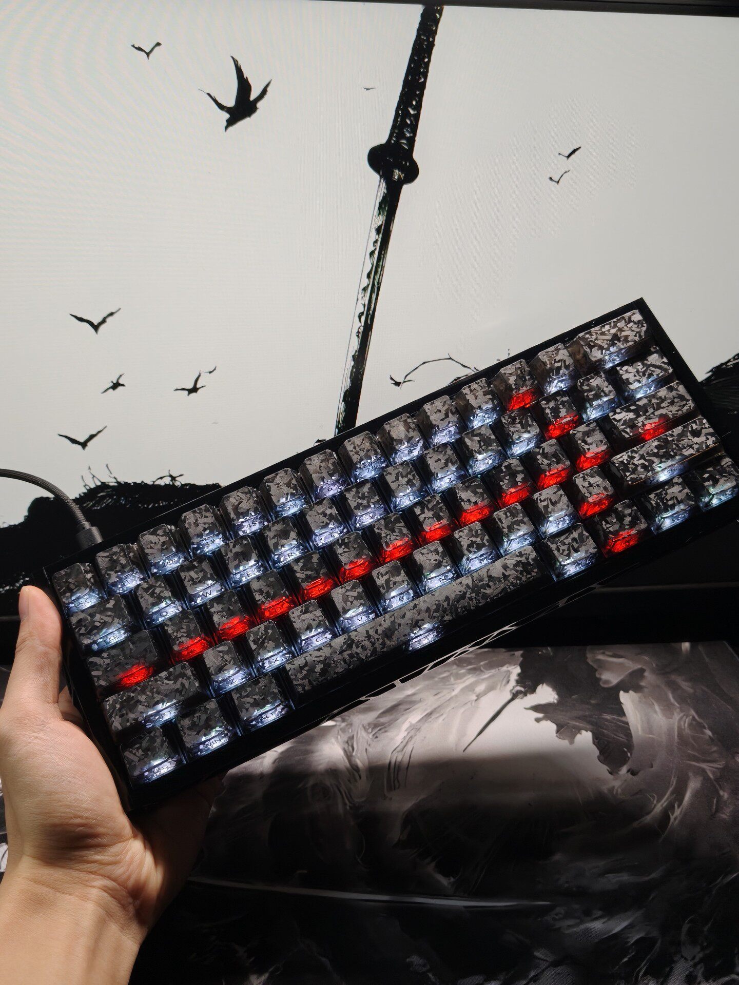 Gaming Keyboard Number Pad - カスタム60%レイアウトコンパクトゲーミングRGB磁気軸キーボード Manga lion mad60 tarantula win60