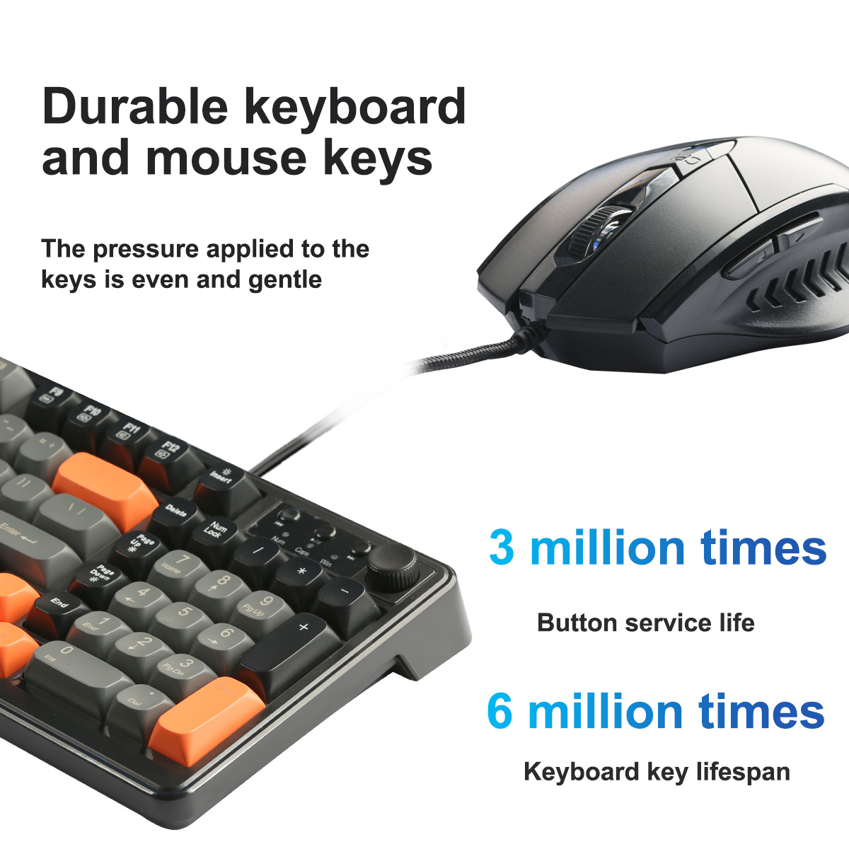 RGBキーボードとマウス、有線キーボードとマウスのコンボ、学 - Gaming Keyboard Mouse Set のレビューと価格