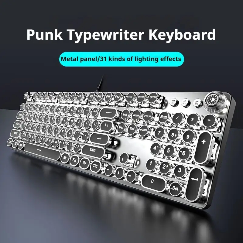 EWEADN パンクタイプライター機械式ゲーミングキーボード - Gaming Keyboard Corsair のレビューと価格