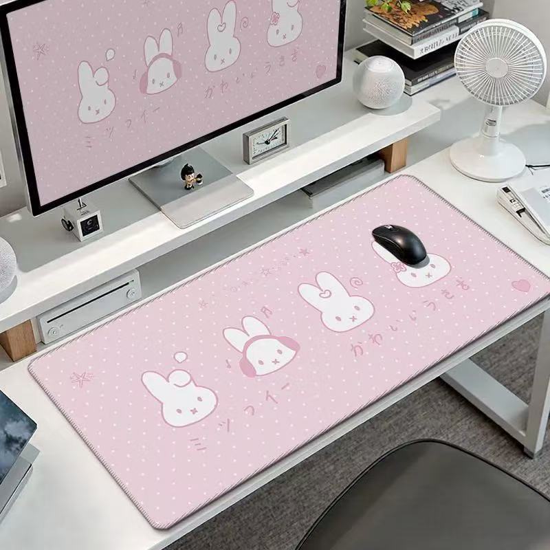 かわいいミッフィーうさぎの大型マウスパッド、カワイイバニーヘ - Keyboard Gaming Black のレビューと価格