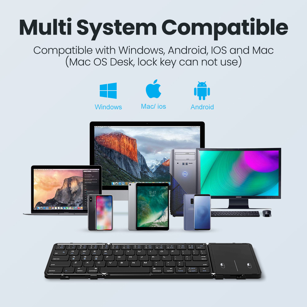 BOW 韓国/ロシア ワイヤレス折りたたみキーボード タッチ - Gaming Keyboard Number Pad のレビューと価格