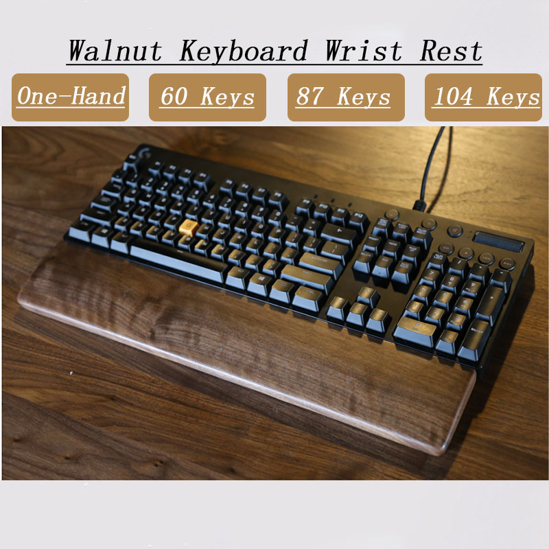 Oakウォールナット製の片手木製キーボードリストレスト,gk - Gaming Keyboard Number Pad のレビューと価格