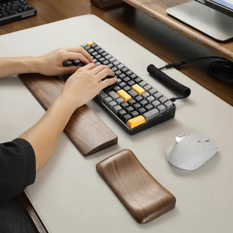 メカニカルキーボード用ウォールナットウッドリストパーム、ブナ - Wrist Rest Wood のレビューと価格