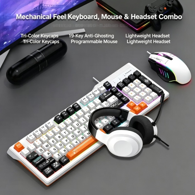 K8pro 3 in 1 ゲーミングコンボ 有線キーボード・ - Gaming Keyboard Mouse Set のレビューと価格