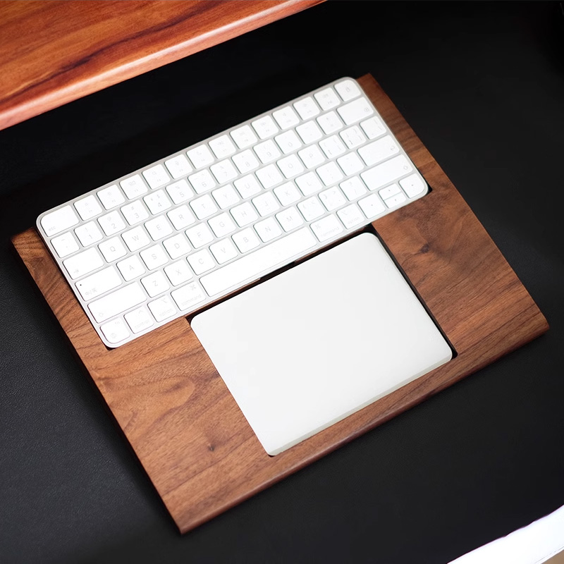 2 in 1 ウォルナット無垢材製トレイ パームレスト Ap - Wrist Rest Wood のレビューと価格