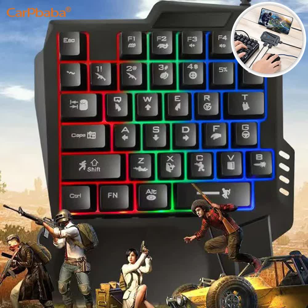 USBシングルハンド片手ゲーミングキット、コンパクトなメカニ - Gaming Keyboard 1 Hand のレビューと価格