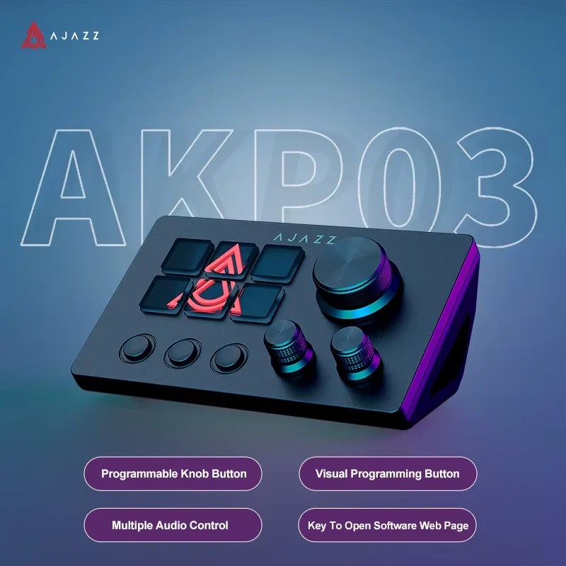 Ajazz AKP03E/153E デスクトップヘルパーデス - Gaming Keyboard 1 Hand のレビューと価格