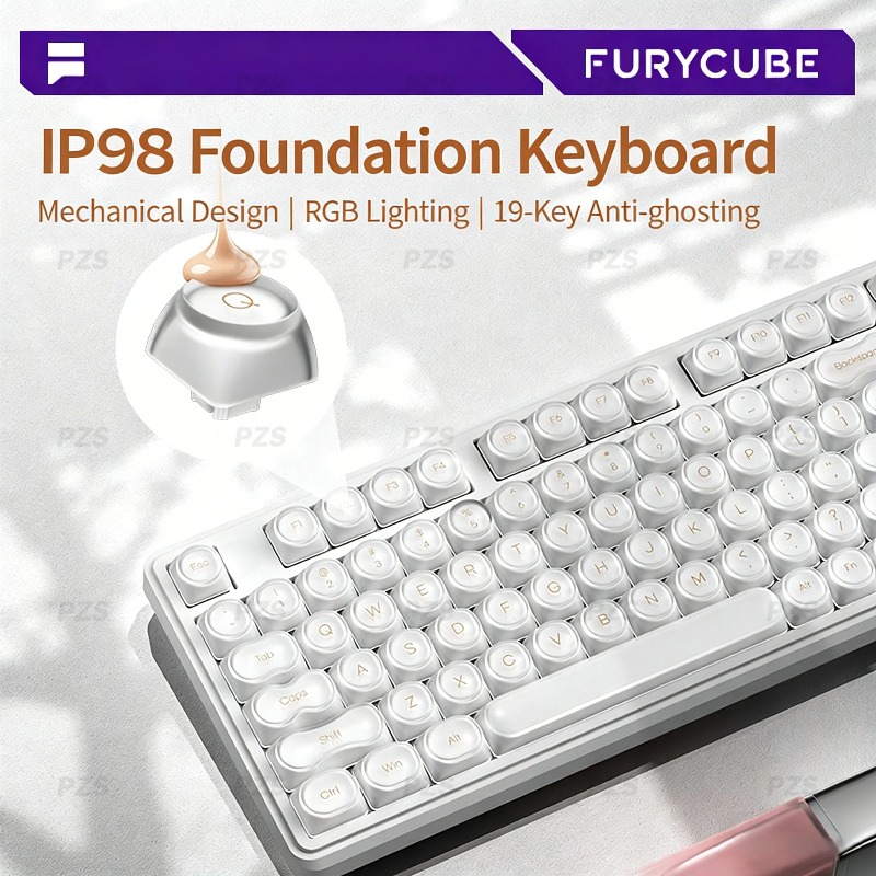 IP98 FURYCUBE 有線ゲーミングメンブレンキーボー - Gaming Keyboard Ip98 のレビューと価格