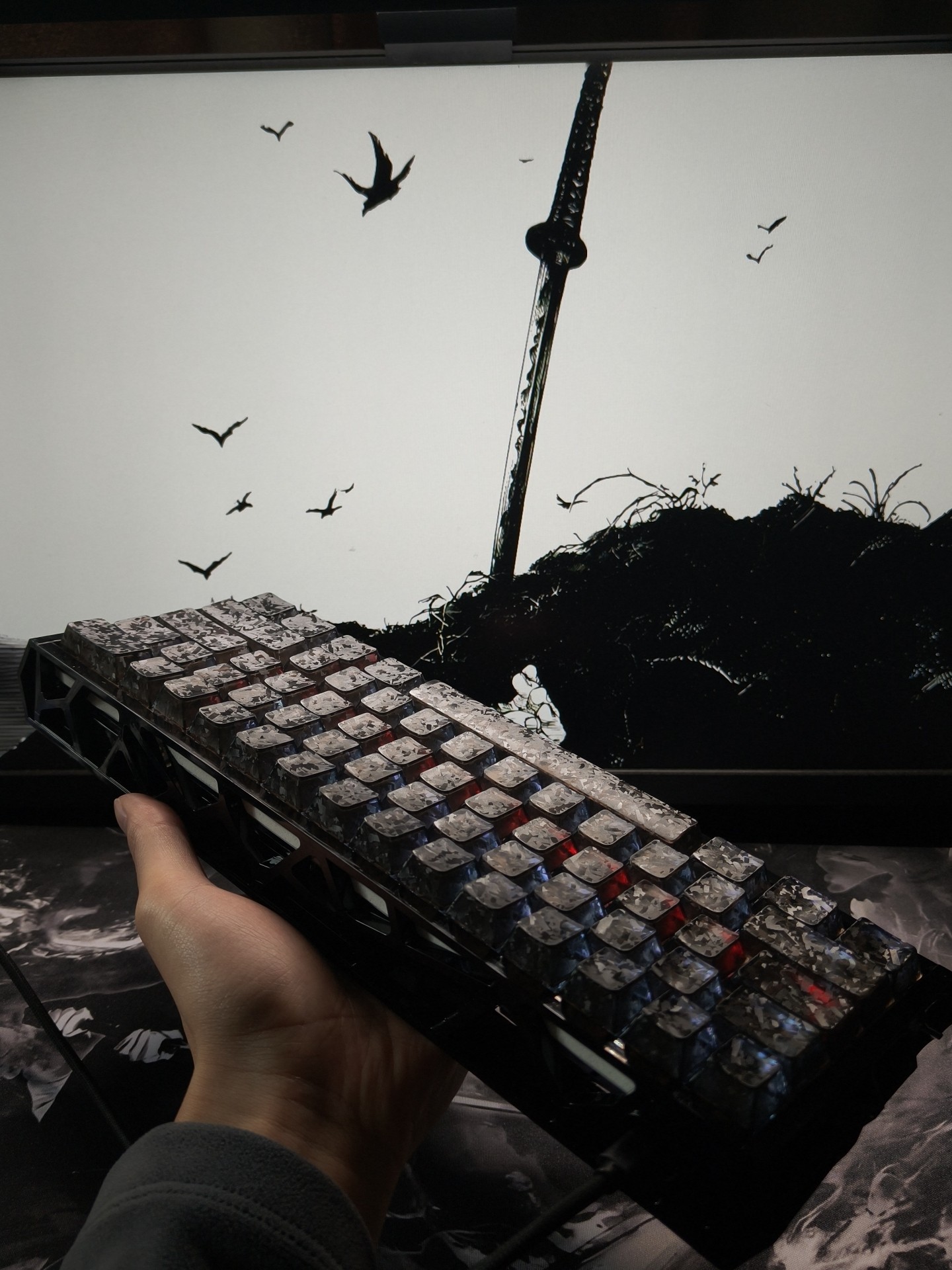 カスタム60%レイアウトコンパクトゲーミングRGB磁気軸キー - Gaming Keyboard Number Pad のレビューと価格