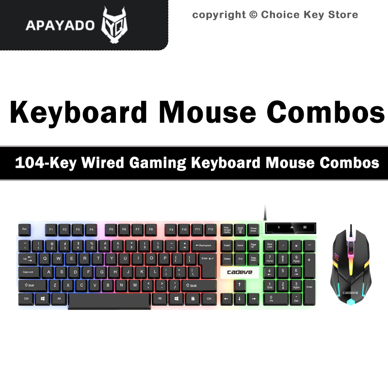 APAYADO LDK9122 有線ゲーミングキーボードマウ - Gaming Keyboard Mouse Set のレビューと価格