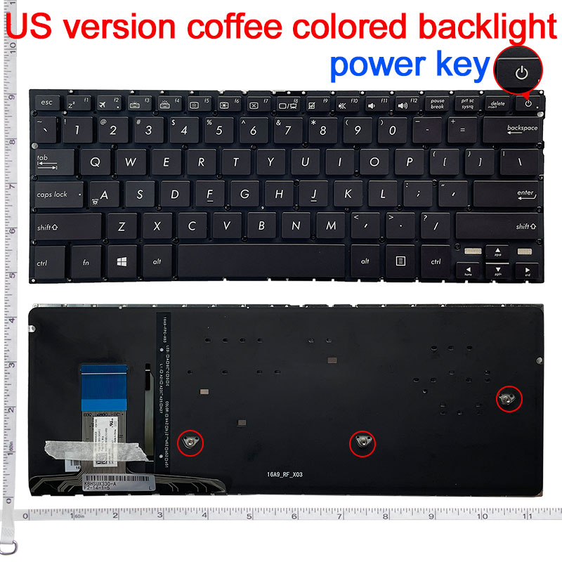 新しい米国ラップトップブラックキーボード ASUS UX30 - Gaming Keyboard Backlit のレビューと価格