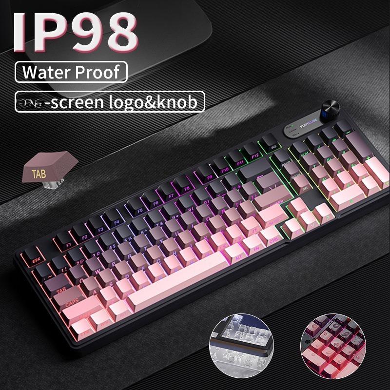 RGB IP98 teclado ロープロファイルゲーミング - Gaming Keyboard Ip98 のレビューと価格