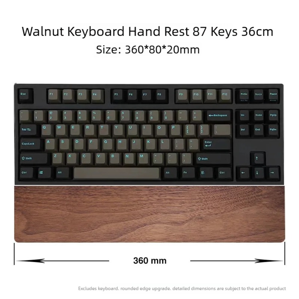 無垢材キーボードホルダー、人間工学に基づいた設計、マウスパッ - Wrist Rest Wood のレビューと価格